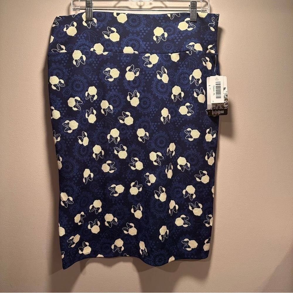 LulaRoe Cassie Pencil Skirt Stretchy High Wide Waist Band XL 18-20 Disney Minnie - Picture 8 of 15